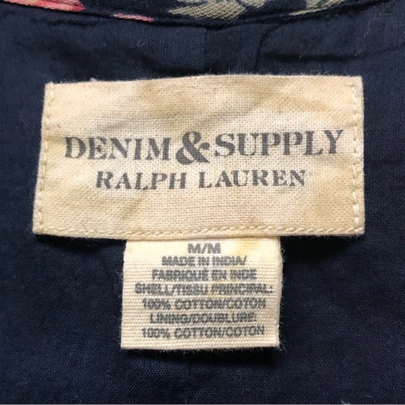 Denim & Supply Ralph Lauren, Navy/Red+ Floral Dress-Maxi. NEW with tags. Medium. - Picture 4 of 8